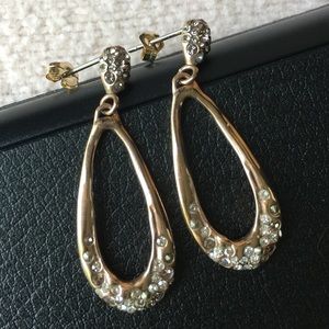 ALEXIS Bittar rose gold Miss Havisham earrings